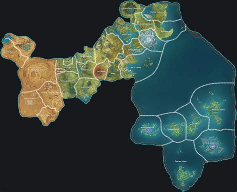 [3.6] Teyvat Subregion Borders and Clean Teyvat。